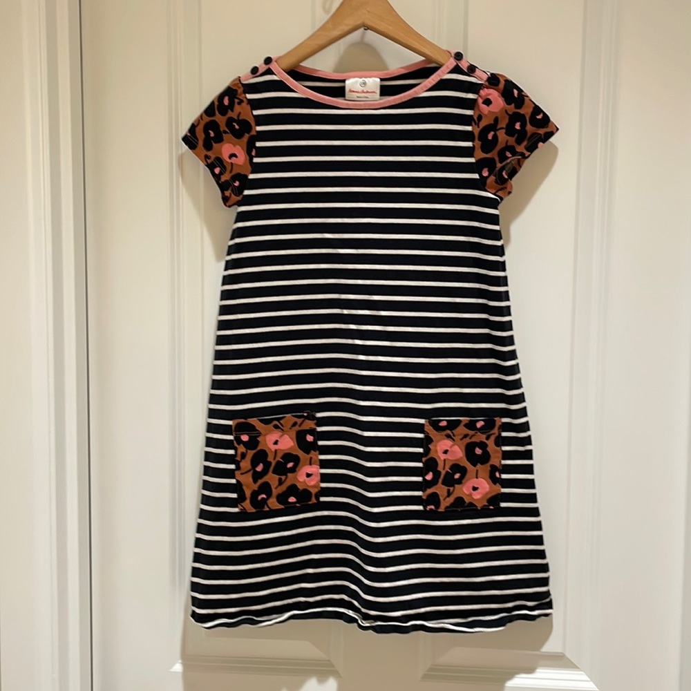 Hanna Andersson striped A-line dress